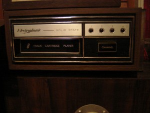 Front of the 8-track tape player.