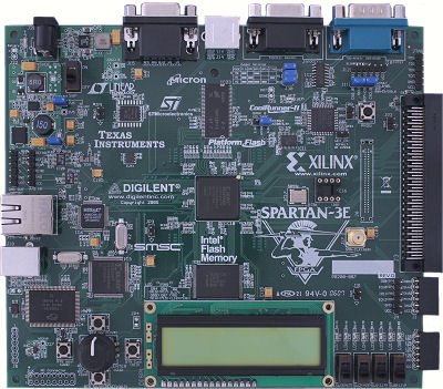 XILINX Spartan-3E FPGA.